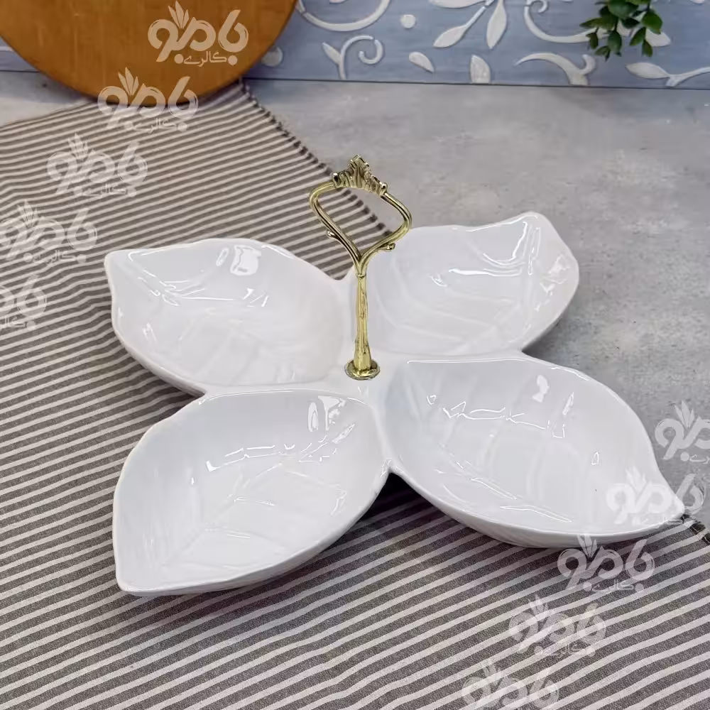 سرامیکی سفید اردوخوری 4 برگ کد204