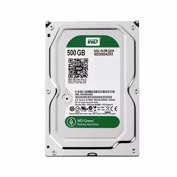 هارد دیسک اینترنال 500 گیگابایت سبز وسترن دیجیتال ریفر