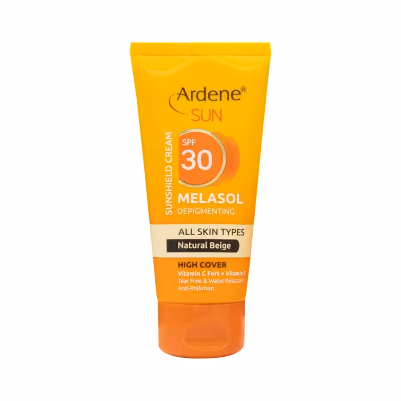 کرم ضد آفتاب SPF30 ضد لک انواع پوست رنگی بژ طبیعی آردن