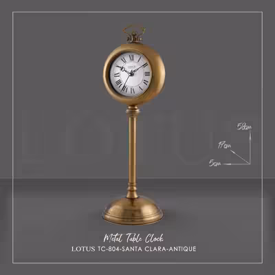 ساعت رومیزی لوتوس مدل TC-804-SANTA CLARA-ANTIQUE