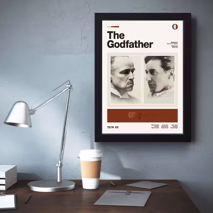تابلو مدل The Godfather پدرخواننده کد S3018-b