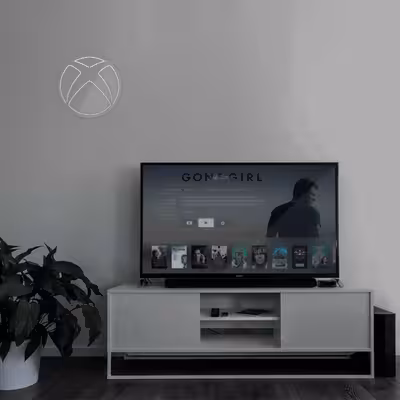 چراغ دیواری نئون دیزاین طرح Xbox-GL_WHT