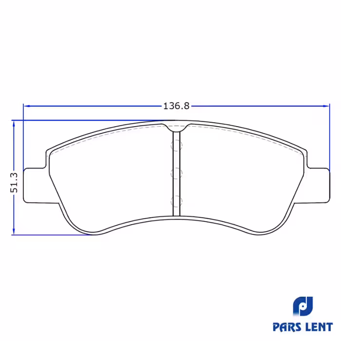  لنت ترمز جلو لنت پارس مدل 23954 مناسب برای پژو 2008