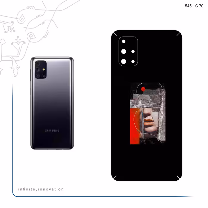 برچسب پوششی ماهوت مدل Collage of Mouth مناسب برای گوشی موبایل سامسونگ Galaxy M31S