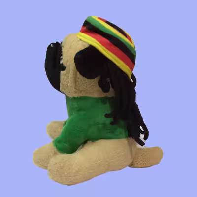 عروسک طرح سگ پاگ مکزیکی مدل Pugs and Kisses کد SZ9/612 ارتفاع 25 سانتی‌متر