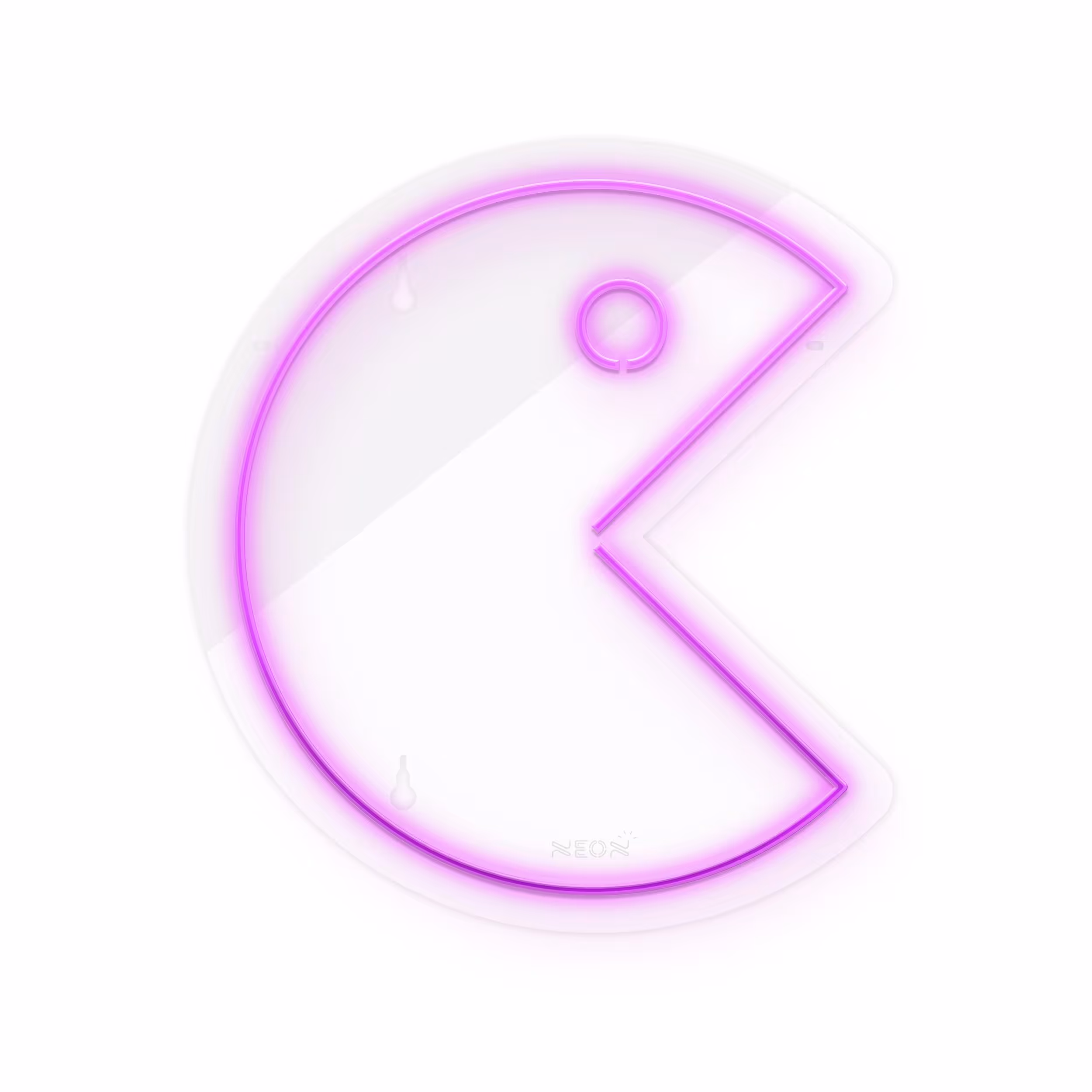 چراغ دیواری نئون دیزاین طرح Packman_PR