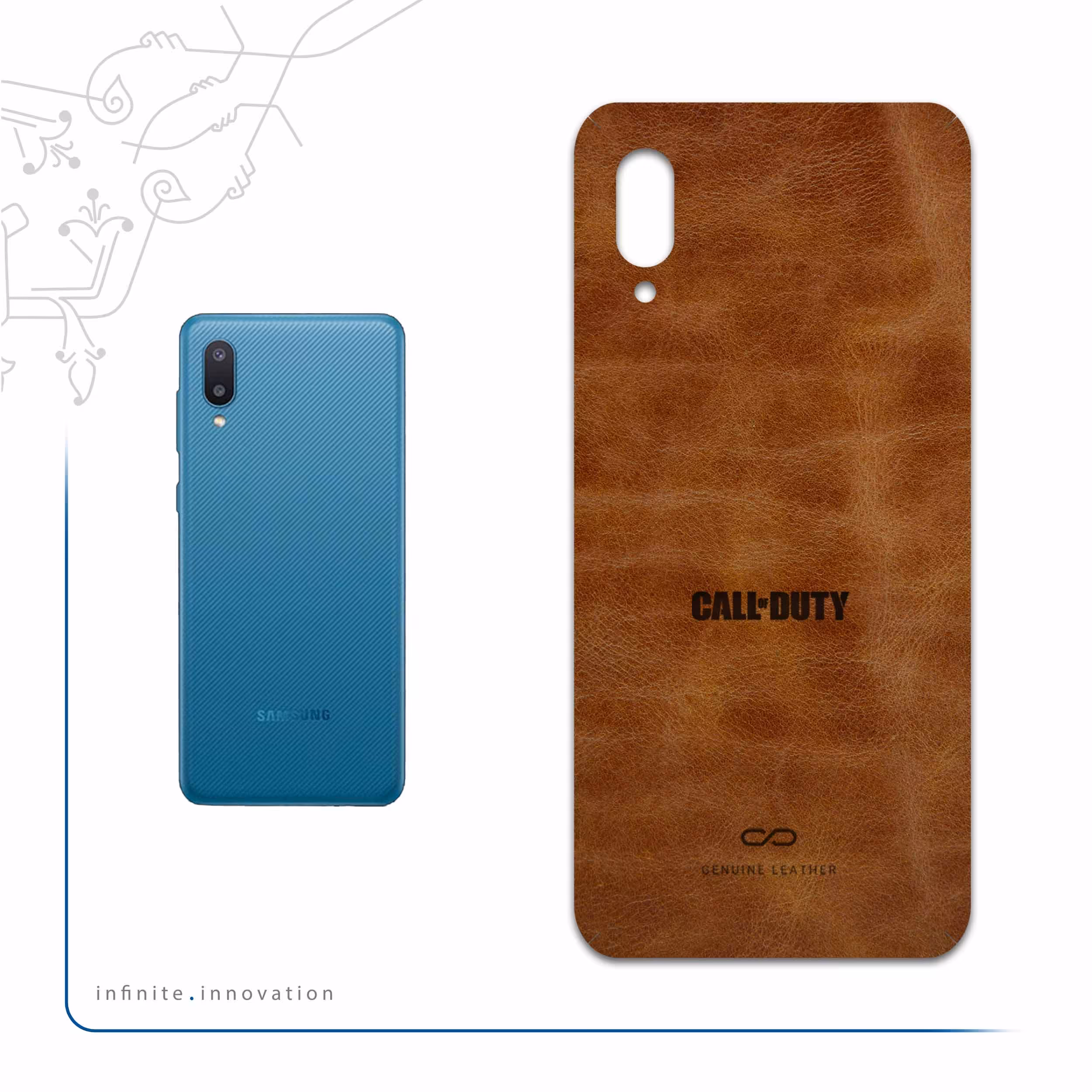 برچسب پوششی ماهوت مدل BFL-CL_F_DUT مناسب برای گوشی موبایل سامسونگ Galaxy M02