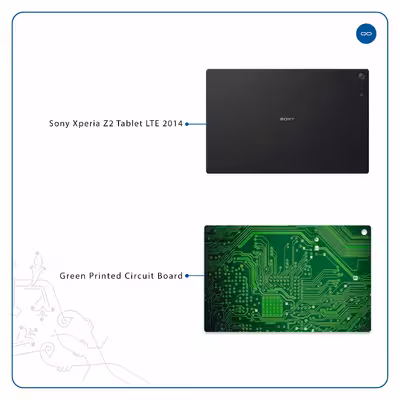 برچسب پوششی ماهوت مدل Green Printed Circuit Board مناسب برای تبلت سونی Xperia Z2 Tablet LTE 2014