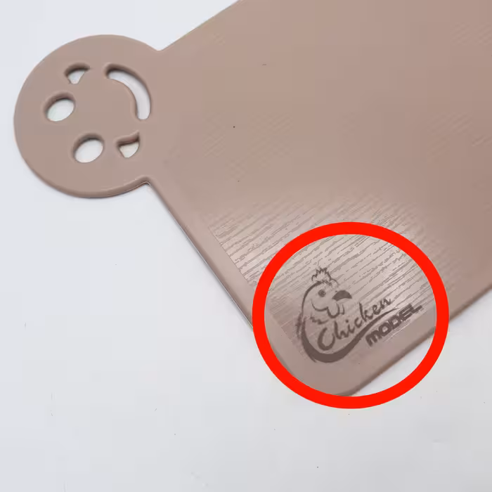 تخته گوشت مدل چیکن کد YPB-KAL-LABKHAND-35CM