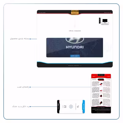 برچسب پوششی ماهوت مدل Hyundai-Logo مناسب برای تبلت اپل iPad Air 2 2014 A1567