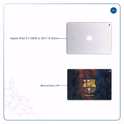 برچسب پوششی ماهوت مدل BARCELONA-2 مناسب برای تبلت اپل iPad 9.7 (GEN 5) 2017 A1823