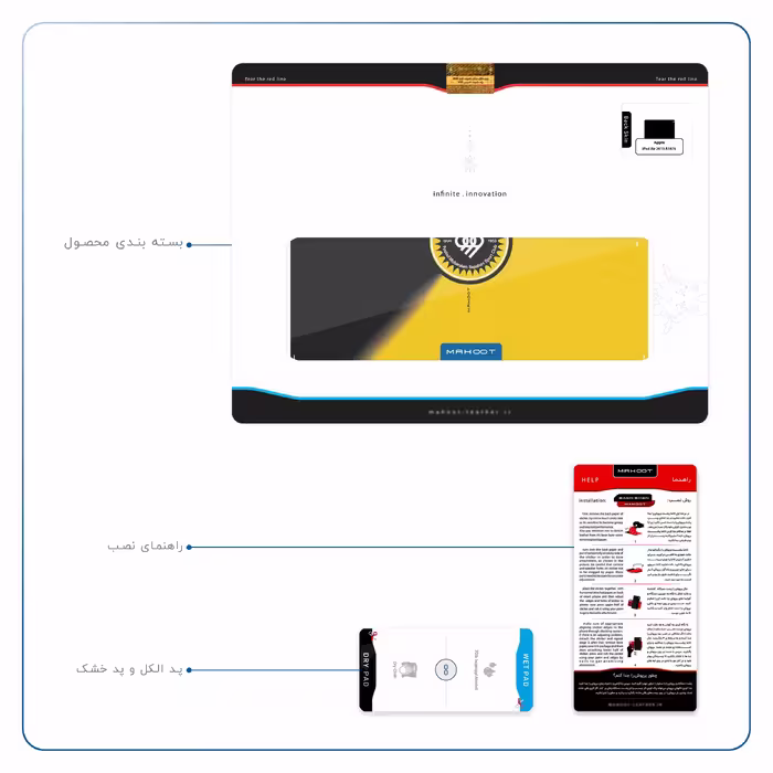 برچسب پوششی ماهوت مدل Sepahan مناسب برای تبلت اپل iPad Air 2013 A1476