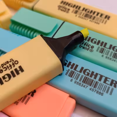 ماژیک علامت گذار مدل office مجموعه 6 عددی