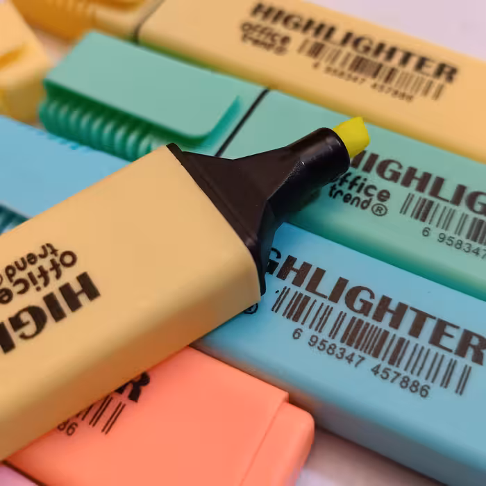 ماژیک علامت گذار مدل office مجموعه 6 عددی