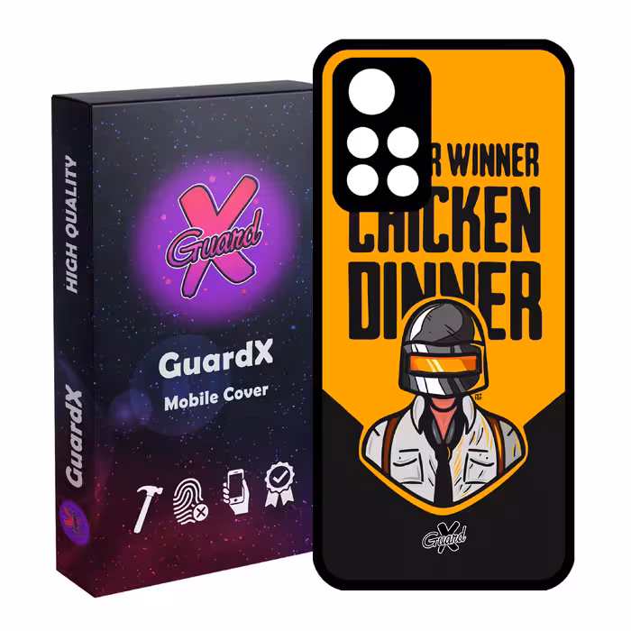 کاور گارد ایکس طرح Pubg مدل Glass10182 مناسب برای گوشی موبایل شیائومی Poco M4 Pro 5G/Redmi Note 11T 5G/Redmi Note 11S 5G