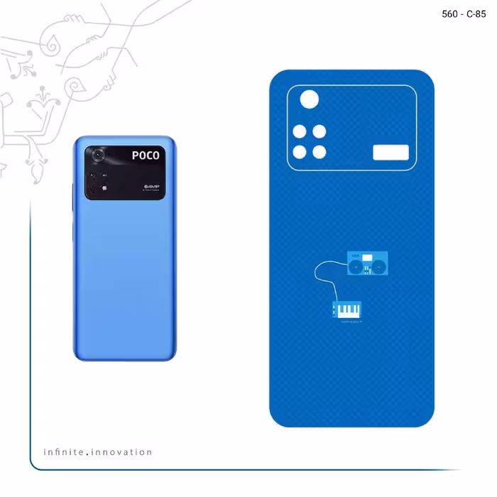 برچسب پوششی ماهوت مدل Minimal DJ Icon مناسب برای گوشی موبایل شیائومی Poco M4 Pro 4G