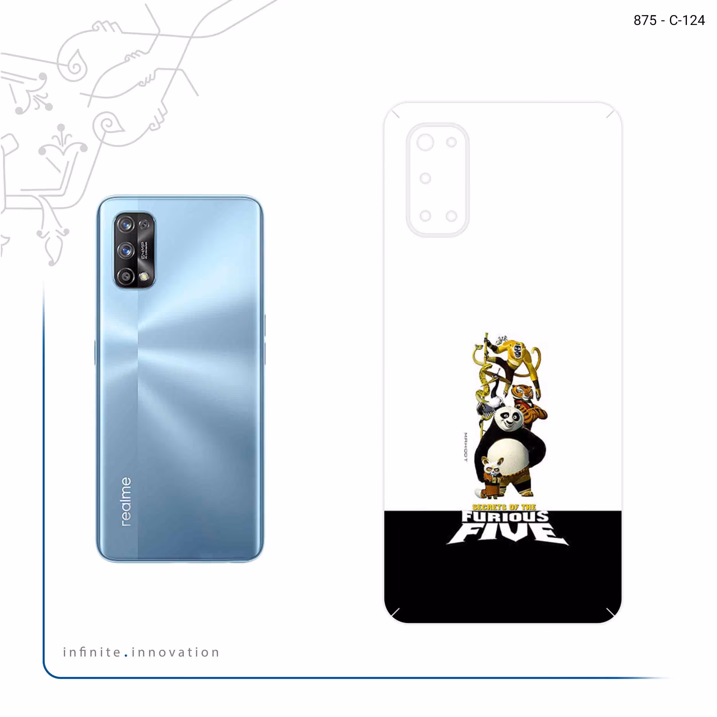 برچسب پوششی ماهوت مدل Kung Fu Panda مناسب برای گوشی موبایل ریلمی 7 Pro