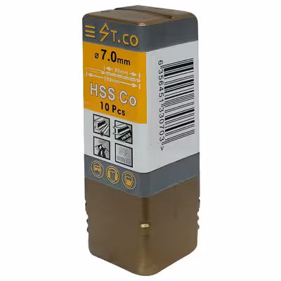 مته کبالت اس تی کو مدل HSSCO سایز 7 میلیمتر