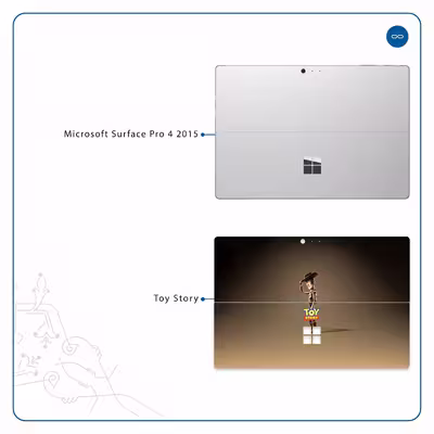 برچسب پوششی ماهوت مدل Toy Story مناسب برای تبلت مایکروسافت Surface Pro 4 2015