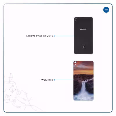 برچسب پوششی ماهوت مدل Waterfall مناسب برای تبلت لنوو Phab B1 2015