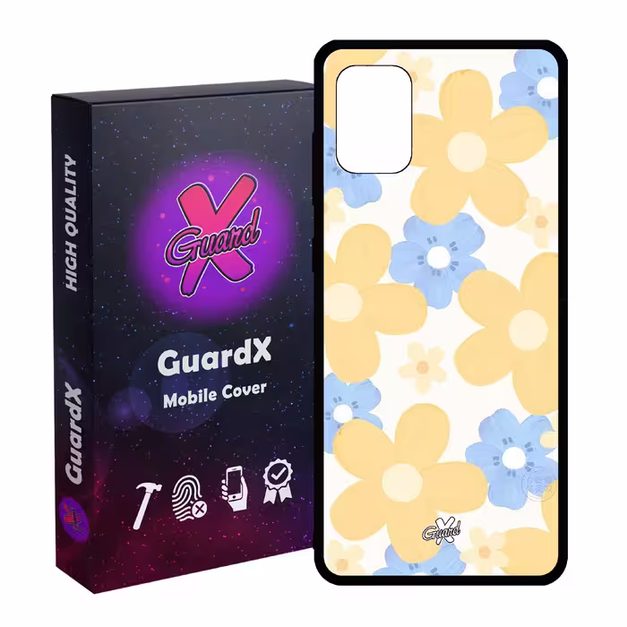 کاور گارد ایکس طرح Flower مدل Glass10539 مناسب برای گوشی موبایل سامسونگ Galaxy A31
