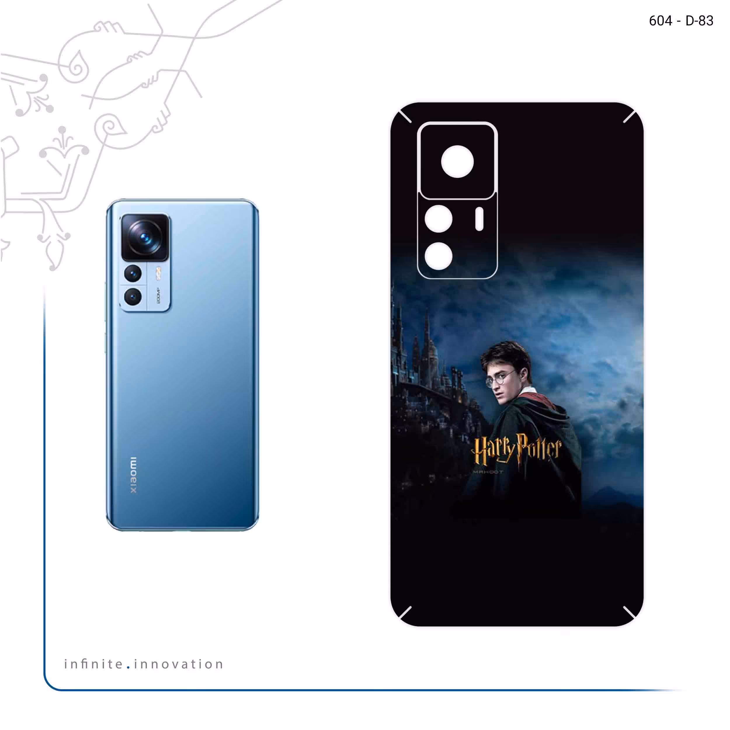 برچسب پوششی ماهوت مدل Harry Potter مناسب برای گوشی موبایل شیائومی 12T Pro