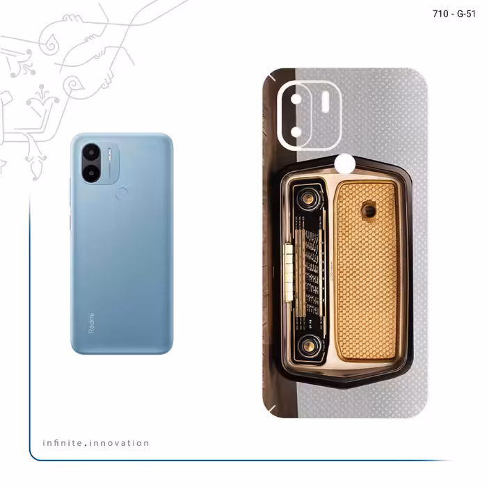 برچسب پوششی ماهوت مدل Radio Nostalgia مناسب برای گوشی موبایل شیائومی Redmi A1 Plus