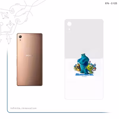 برچسب پوششی ماهوت مدل Monsters Inc مناسب برای گوشی موبایل سونی Xperia Z3 Plus