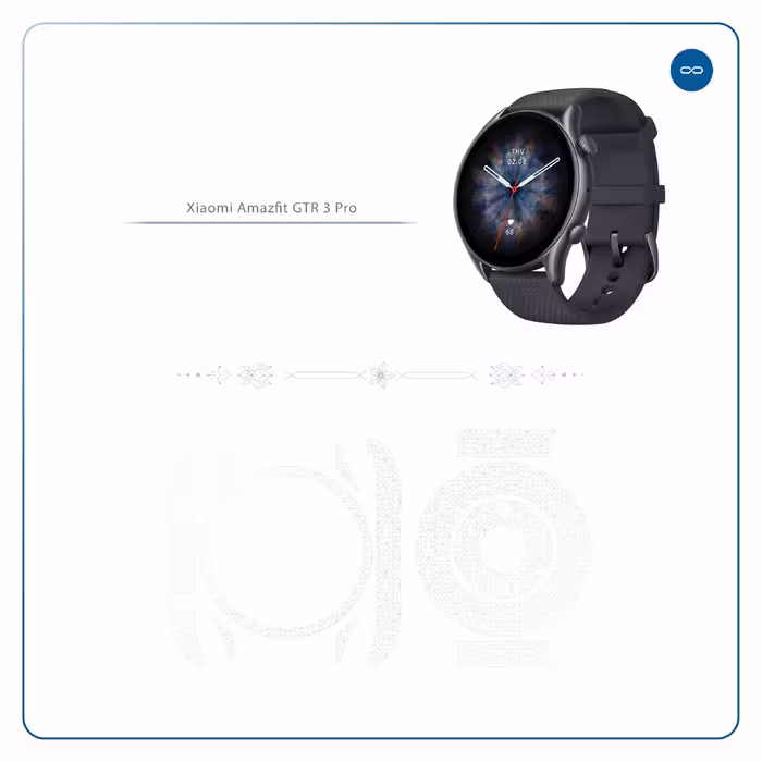 برچسب ماهوت طرح Cloud-Transparent مناسب برای ساعت هوشمند آمازفیت GTR 3 Pro