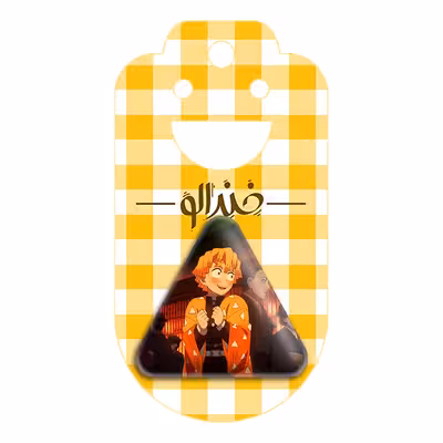 پیکسل خندالو طرح زنیتسو انیمه شیطان کش مدل مثلثی کد 12794