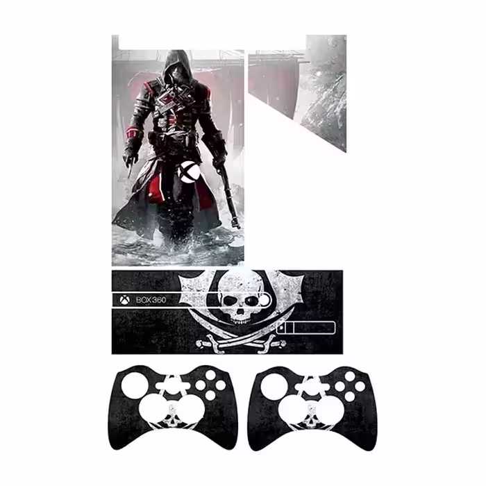 برچسب ایکس باکس 360 سوپر اسلیم طرح Assassins Creed کد 8 مجموعه 4 عددی