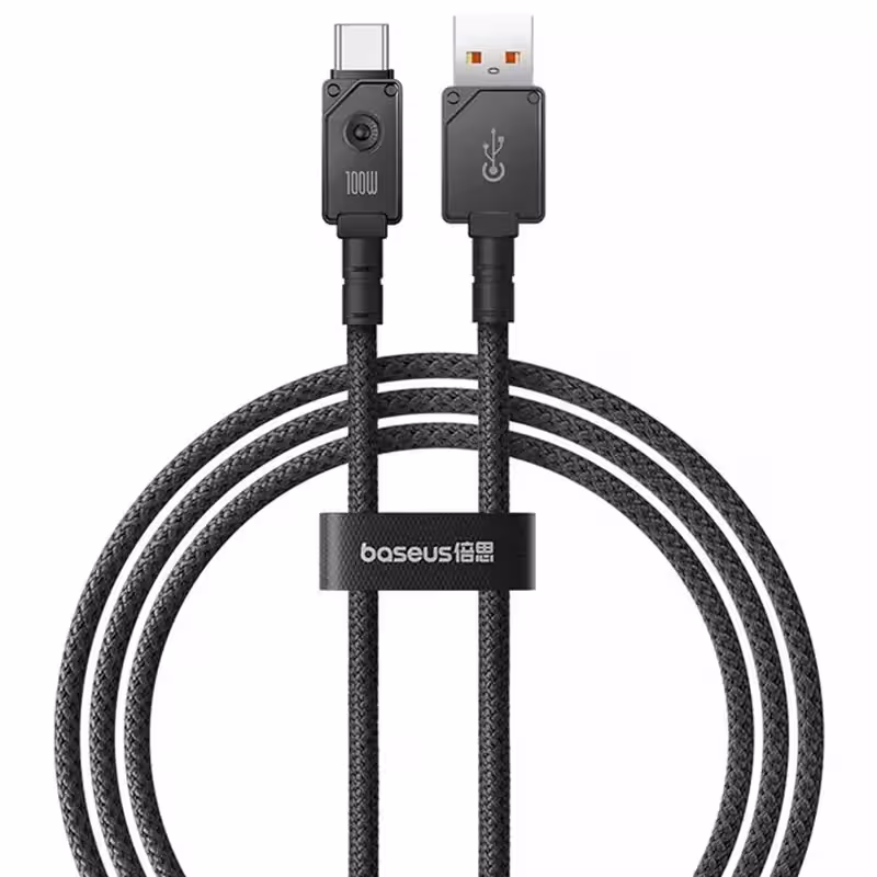 کابل سوپر فست شارژ یو اس بی به تایپ سی 100 وات 1 متری بیسوس P10355801111-00 CB000050