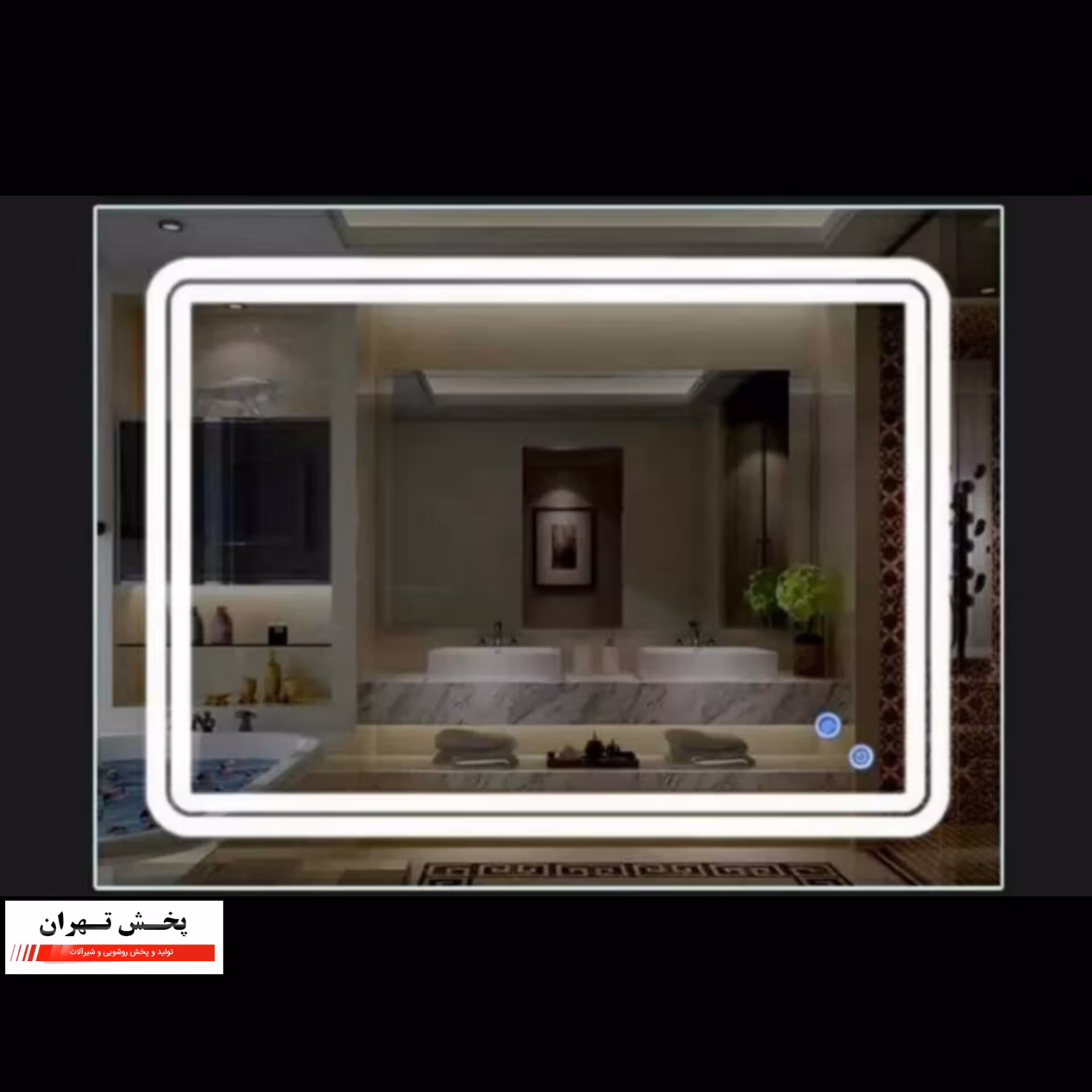 آینه بک لایت سند بلاست مدل m07 سایز 50*70