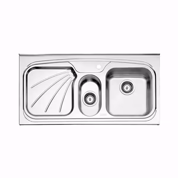 سینک طرح پروانه روکار استیل البرز کد 610/60