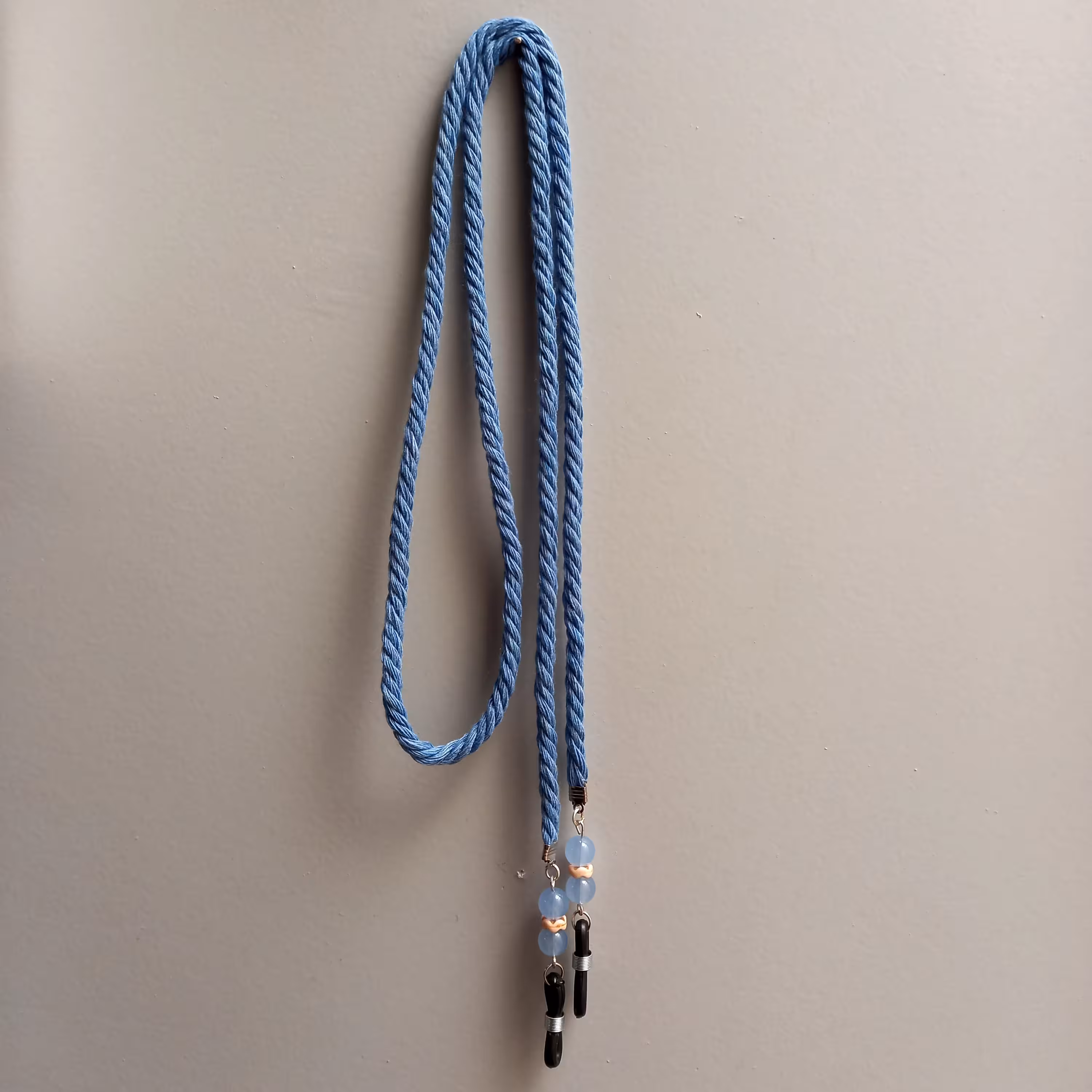 بند عینک بافت آبی 