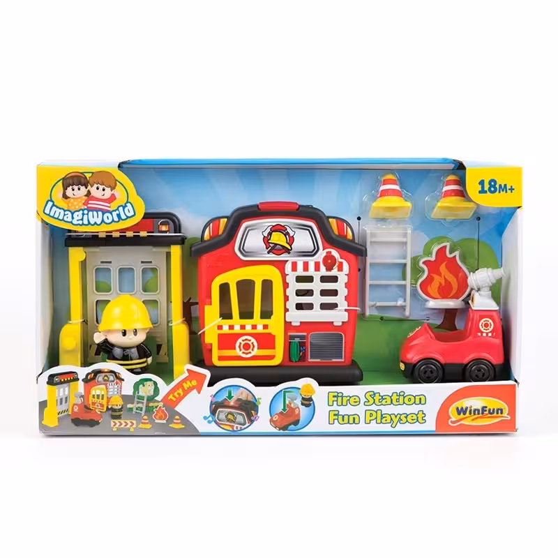 ست اسباب بازی ایستگاه آتشنشانی وین فان Winfun Fire Station Fun Playset