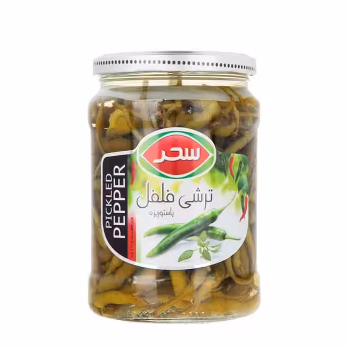ترشی فلفل سوزنی سحر 600 گرمی