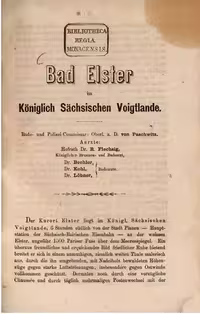خرید و دانلود نسخه کامل کتاب Bad Elster im Königlich Sächsischen Voigtlande [Vogtland]