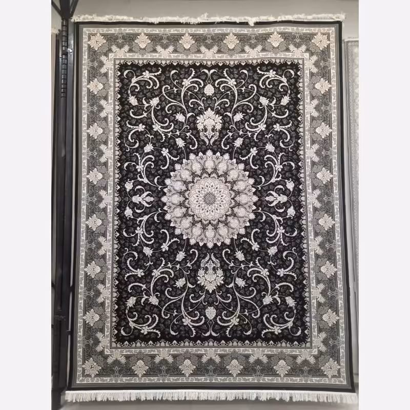 فرش ماشینی 9متری 700شانه کاشان صددرصدنخ اکریلیک نقشه تلناز بافت نرم و زیبا