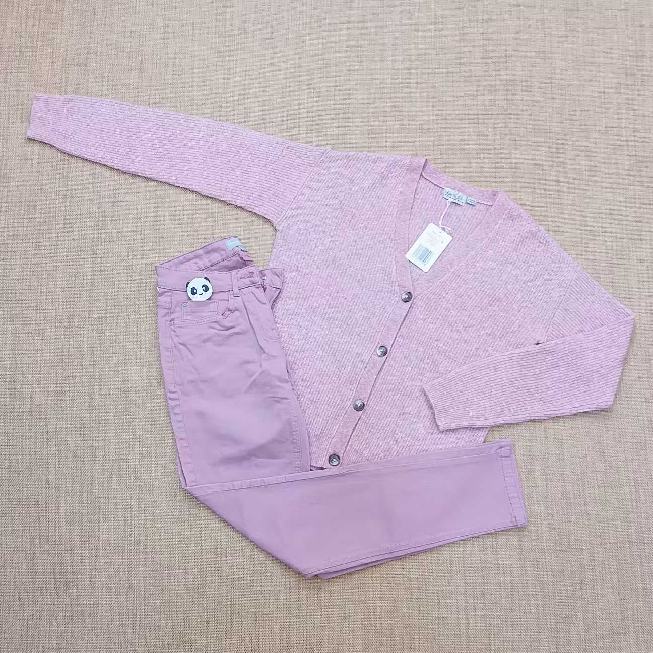 ست بافت و شلوار جین