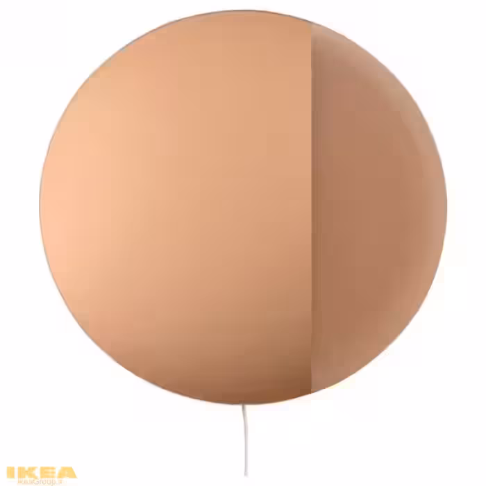 لامپ LED دیواری گرد برنزی آینه ای مدل VARMBLIXT  | برند ایکیا | ارسال 15 الی 20 روز کاری