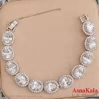 دستبند سواروسکی اورجینال به همراه کارت گارانتی و جعبه سواروفسکی کد DSB181749W