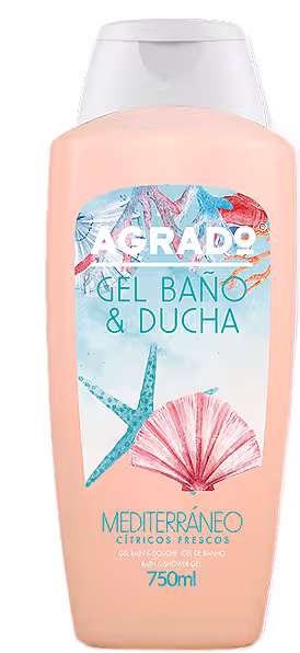 شامپو بدن آگرادو حاوی عصاره شکوفه گیلاس 750 میل AGRADO GEL BANO ORIENTAL
