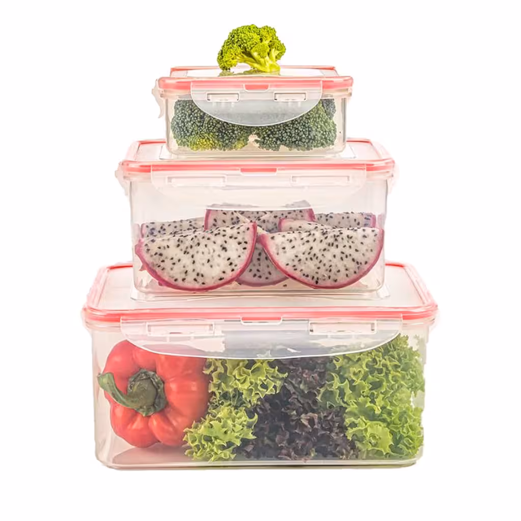 سرویس فریزری مستطیل 6 پارچه لیمون 2363