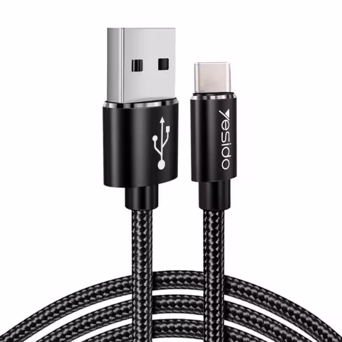 کابل تبدیل USB به ytpe-C یسیدو مدل CA-54 طول 30 سانتی متر