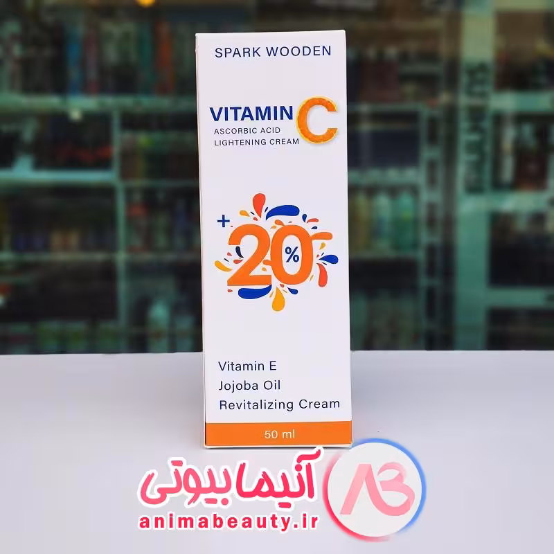 کرم 50 میل ویتامین C اسپارک وودن C20