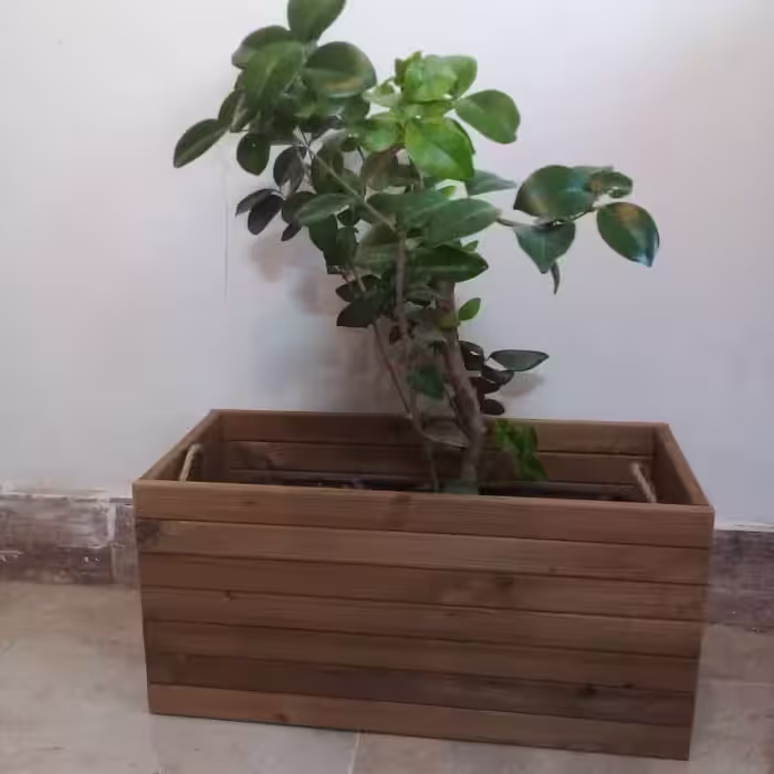 کاور گلدان چوبی