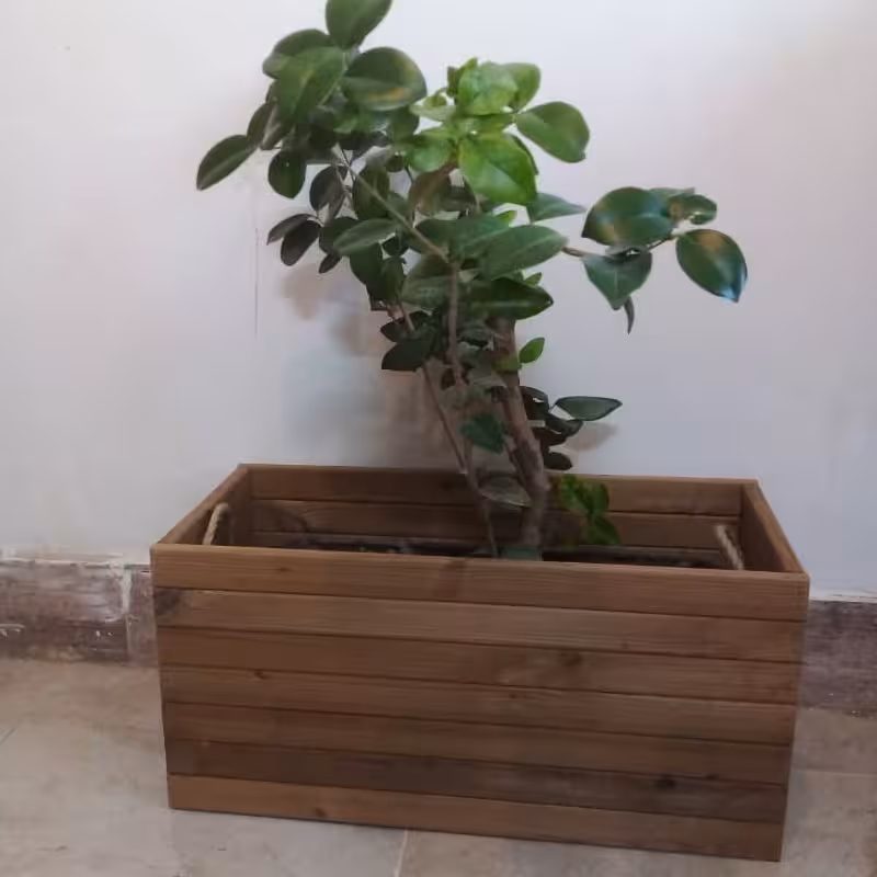 کاور گلدان چوبی