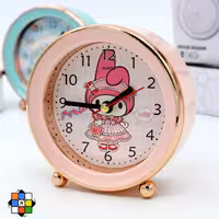 ساعت رومیزی گرد لبه طلایی