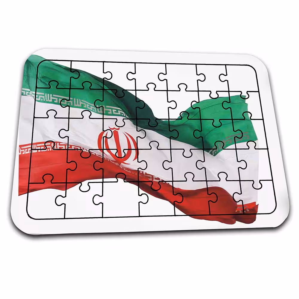 پازل با عکس پرچم ایران کد PZ470